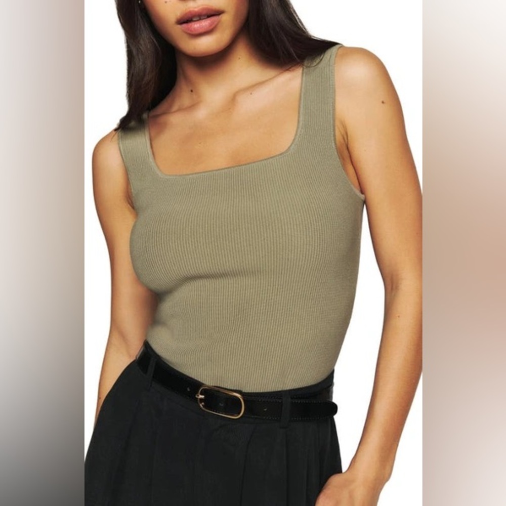 Reformation Julia Rib Knit Tank